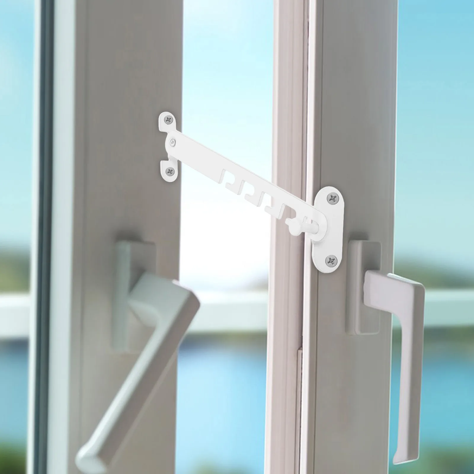 

Window Stopper Hook Lock Casement Open Child Restrictor Sliding Safety White Baby Guard Toddler Proof Window Guards Stops