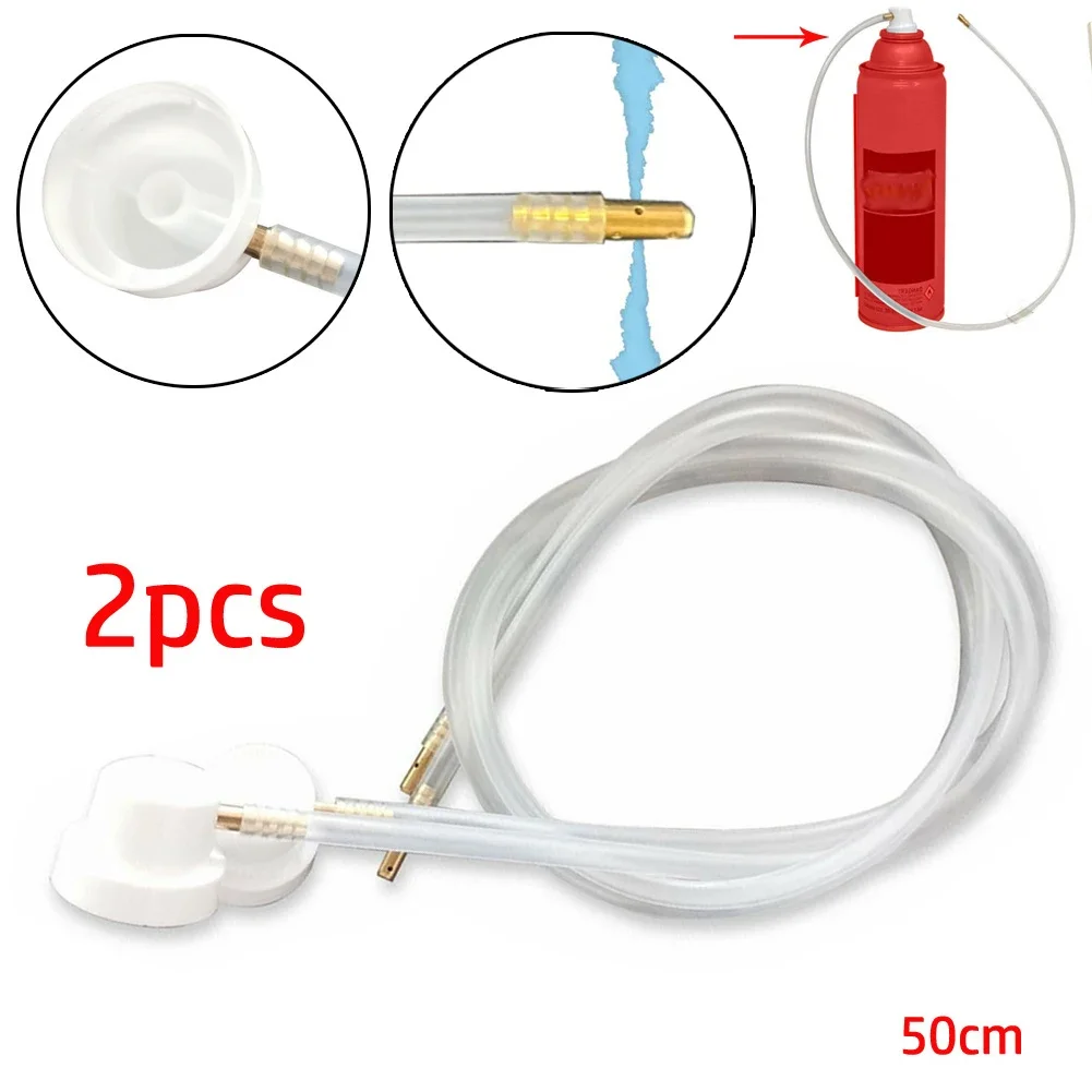 2pcs Aerosol Nozzle Extension Hose 4.5mm Hot Sale Car Replacement Part Accessories For Aerosol Cans Spray 50cm Extension Hose