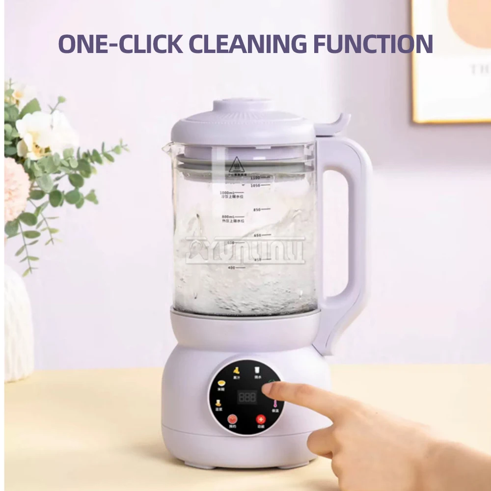 خلاط منزلي متعدد الوظائف ، عصارة صغيرة ذكية ، أوتوماتيكية بالكامل ، خلاط عالي السرعة ، آلة الإفطار
