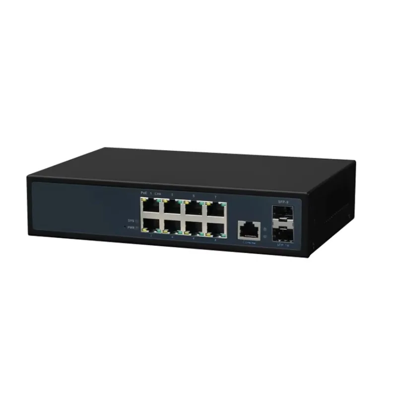 48V 802.3 Af at PoE+ Network 8 Ports 1 Sfp Reverse Outdoor Ethernet Gigabit Poe Switch