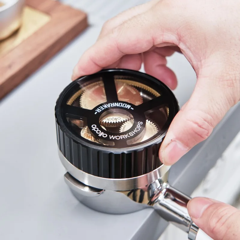 Apollo Planetary Gear Coffee Distribution Tool Espresso Equipment Disperses Clumps 58mm Lelit Coffee Distributor WDT Tool BB