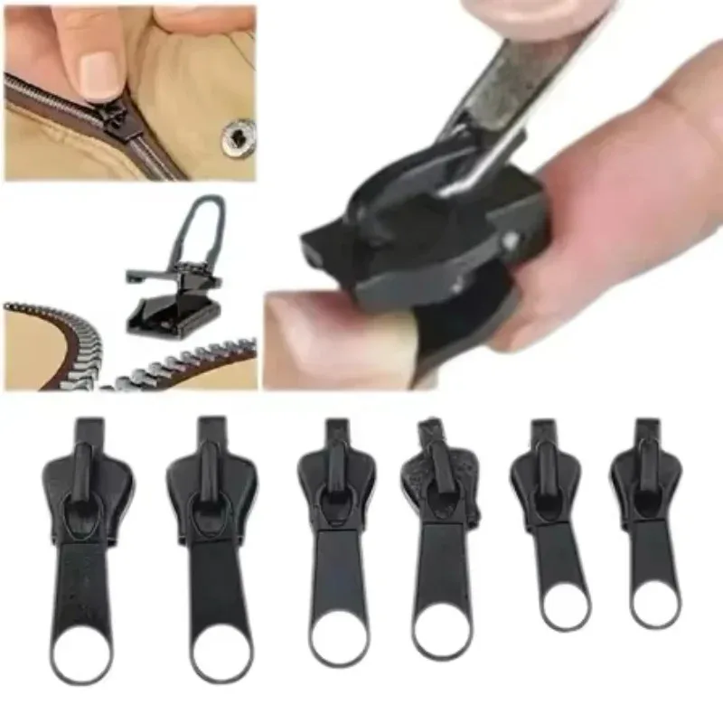 3 Sizes Universal Instant Fix Zipper Repair Kit Replacement Zip Slider Teeth Rescue Sewing Clothes Bag Zippers Tool Accessories