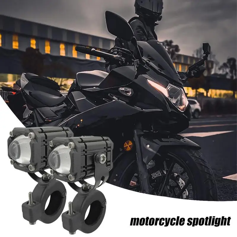 

Motorcycle Fog Lights Led Auxiliary Headlights For Motorcycle Driving Waterproof Cycling Yellow White Spotlight For Scooter