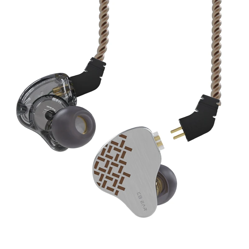 KBEAR Rosefinch Hifi In-ear Wired Earphone Monitor 4-core OFC Wire Dynamic Driver IEM Sports Hi Fi Headphone with Mic 3.5mm Plug