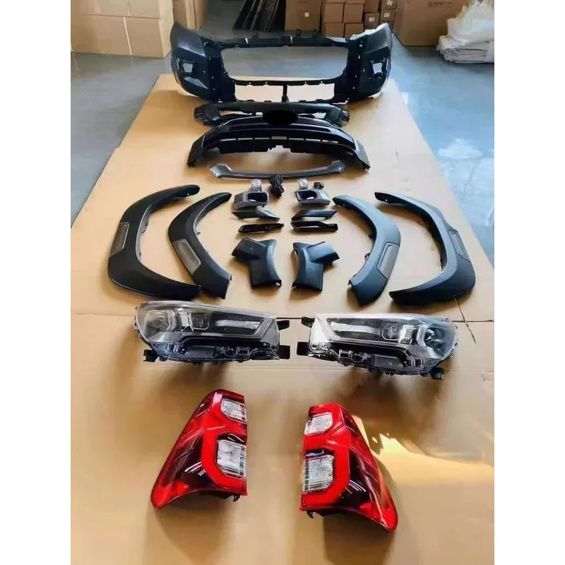 

New Style Modified Body Assembly, Front Bumper Grille & Headlight Taillight Eyebrow Exterior Replacement Parts