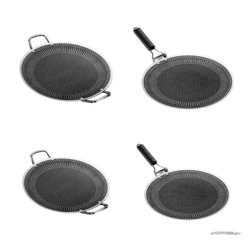 

Grills Pans Outdoor Campings Fryings Pans Nonstick Round BBQ Griddle Barbecues Plate for Inductions, Gas Stove,Electric Cooktops