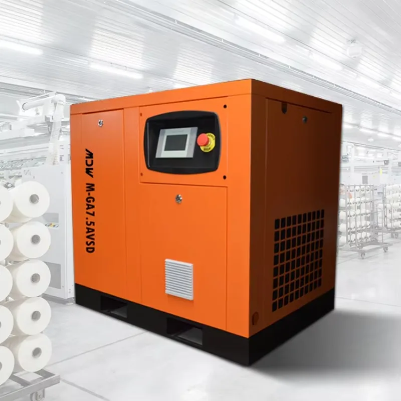 

Высококачественный оптовый винтовой компрессор 7,5 кВт, безмасляный воздушный компрессор, бесшумный 10 бар для воздушных компрессоров фермерской фабрики