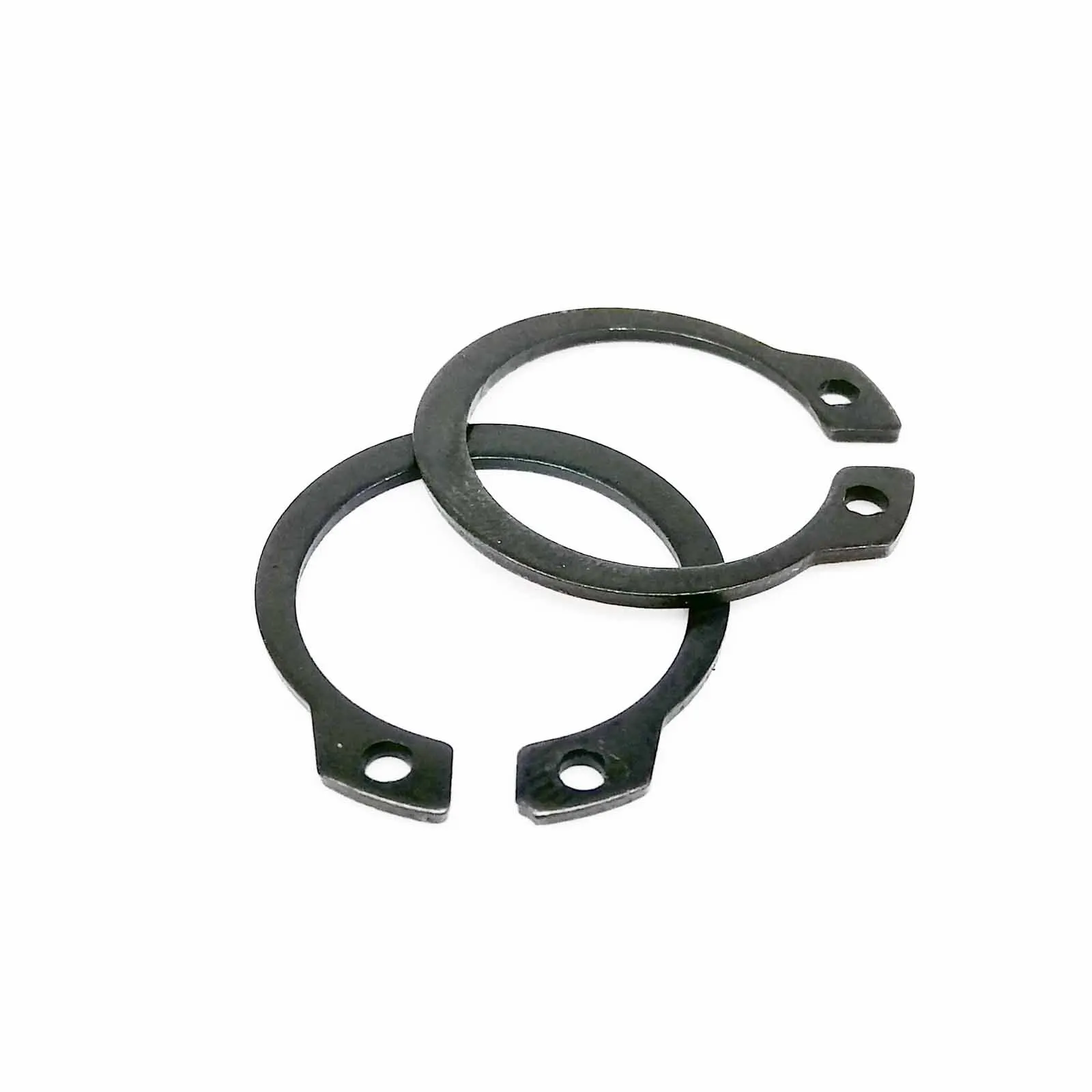 250pcs/box C Type External Circlip Clip Snap Ring Mix M6 to M15 Kit Set for Shaft Bearing Retaining Stainless Steel Black 65mn