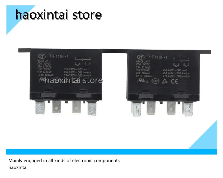 1pcs  HF116F-1-012DF-2HTF relay HF116F-1-024DF-2HTF two groups of normally open 6 feet 25A