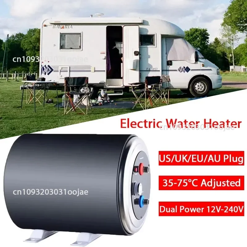 KUALOOL Instant Electric Hot Water Heater Under Kitchen Small Tank 10L Storage RV Trailer Instant Counter Compact Point-of-Use