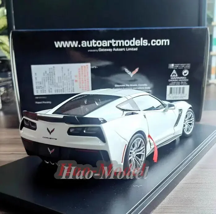 Autoart-合金ダイキャストカーモデルc7z06,子供向けシミュレーション玩具,誕生日プレゼント,趣味の装飾品,1:18