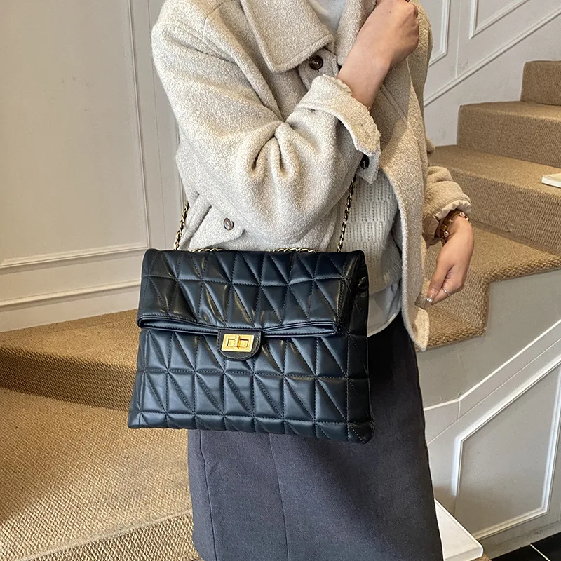 

Quilted Chain For Women 2025 New Trendy Fashionable High-End Single Shoulder Underarm Versatile Crossbody Bag