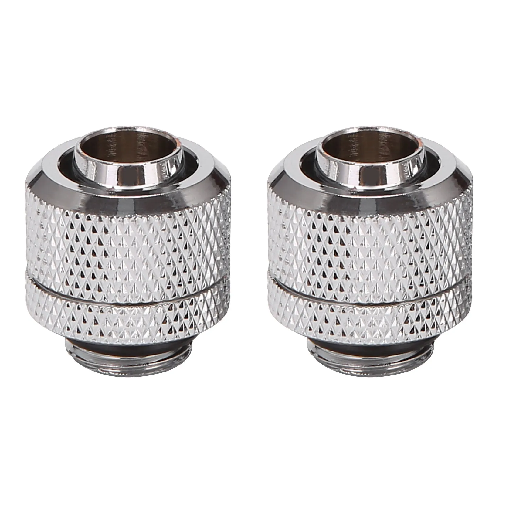 2Pcs Water Cooling Fittings G1/4 External Thread Pagoda For 9.5X12.7Mm Soft Tube Computer Cooling System Connector Silver