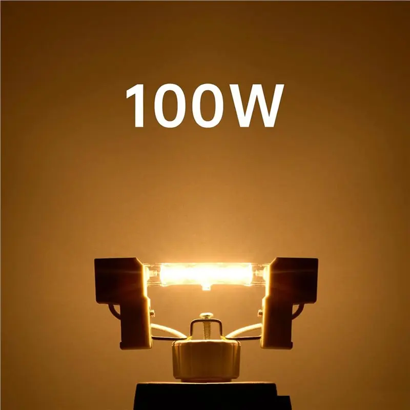 A76X-12Pcs R7s Halogen Rod 78 Mm 100 W Dimmable Halogen Light Bulbs R7s Warm White 2800K 1800LM 230V J78 Halogen Floodlight