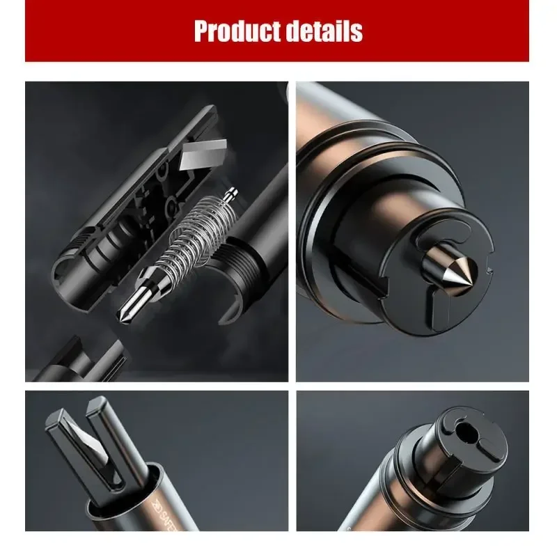 2025 New Portable Seat Safety Hammer Auto Glass Car Window Breaker Life Saving Escape Rescue Tool Seat Belt Cutter Hammer