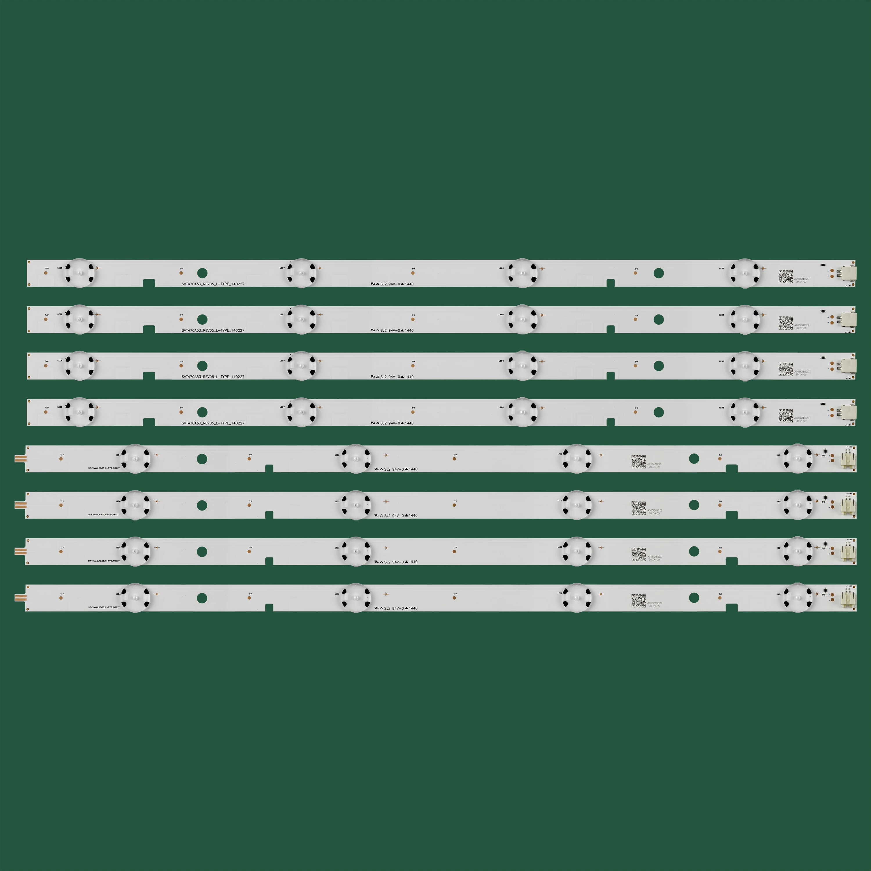 Taśma podświetlana LED 8 lampa do Toshiba 47 "TV 47L6353DB 47L6453DB SVT470A53_REV05_R SVT470A53_REV05_L SVT470A53_REV05_L LC480DUJ-SGE1