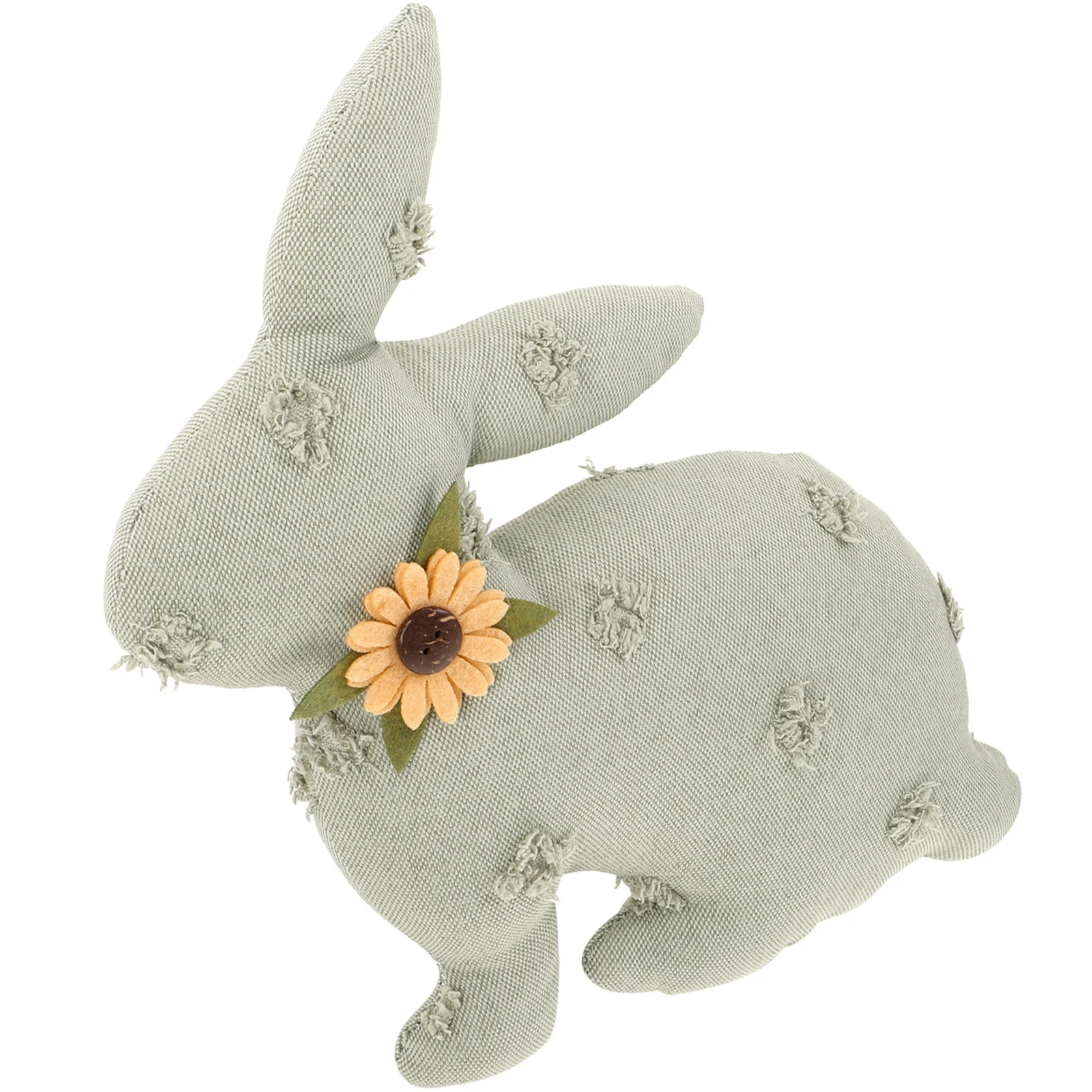 Easter Rabbit Ornament Rustic Style Stuffed Bunny Decoration for Table Sofa Bookcase Spring Holiday Home Decor Easter Party