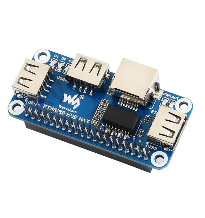 100M RJ45 Ethernet USB HUB Expansion Raspberry Pi 4B/3B/Zero