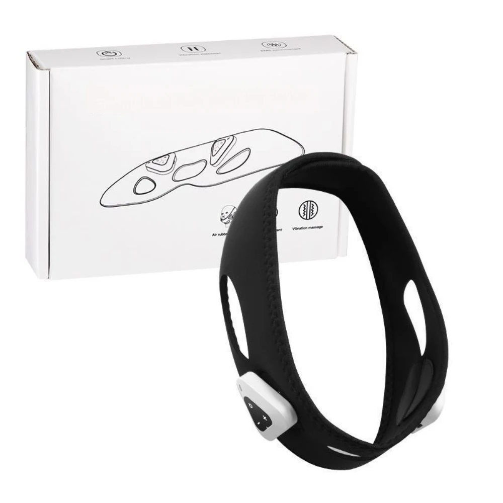 Women Face Slimming Bandage Vibration  V Line Shaper Chin Cheek Lift Up Belt Anti Wrinkle Band Massager Beauty Skin Care Tools