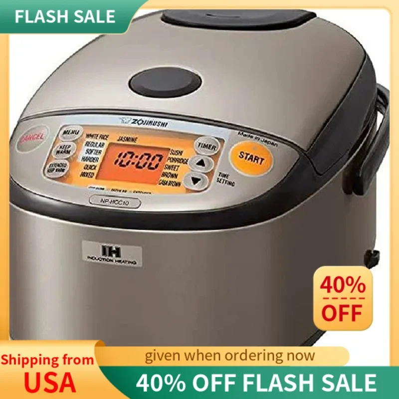 

Zojirushi NP-HCC10XH Induction Heating System Rice Cooker and Warmer, 1 L, Stainless Dark Gray