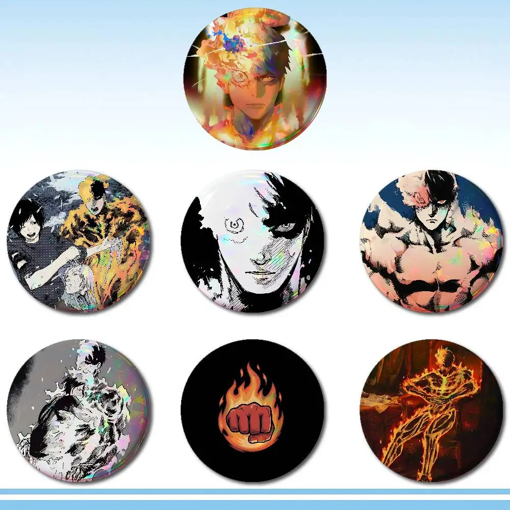 F-FIRE P-PUNCH Badges Tinplate Soft Button Pin Brooch Metal Badge Custom Jewelry Accessories Hat Bag Lapel