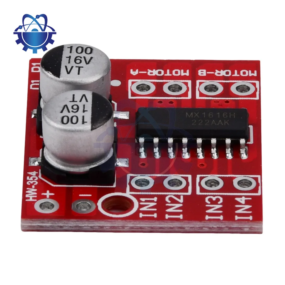 MX1508 DC Dual Circuit Motor Drive Board Module DC 2V-10V 1.5APWM Speed Motor Driver L298N Mini Controller Board