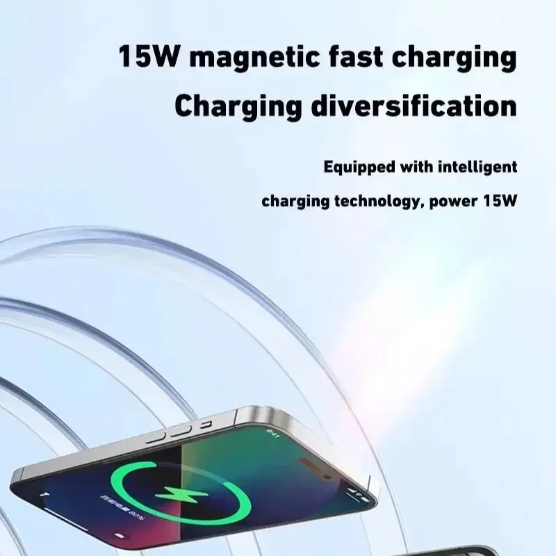 200000mAh Portable High-Capacity Ultra-Thin Magnetic Power Supply Support Fast Charging For IPhone Samsung Xiaomi Huawei