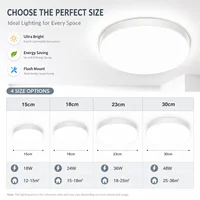 Ultra-thin Round LED Ceiling Lamp Waterproof Flush Mount Fixture 6500K Daylight Modern Home Lighting for Bedroom Kitchen Hallway 5