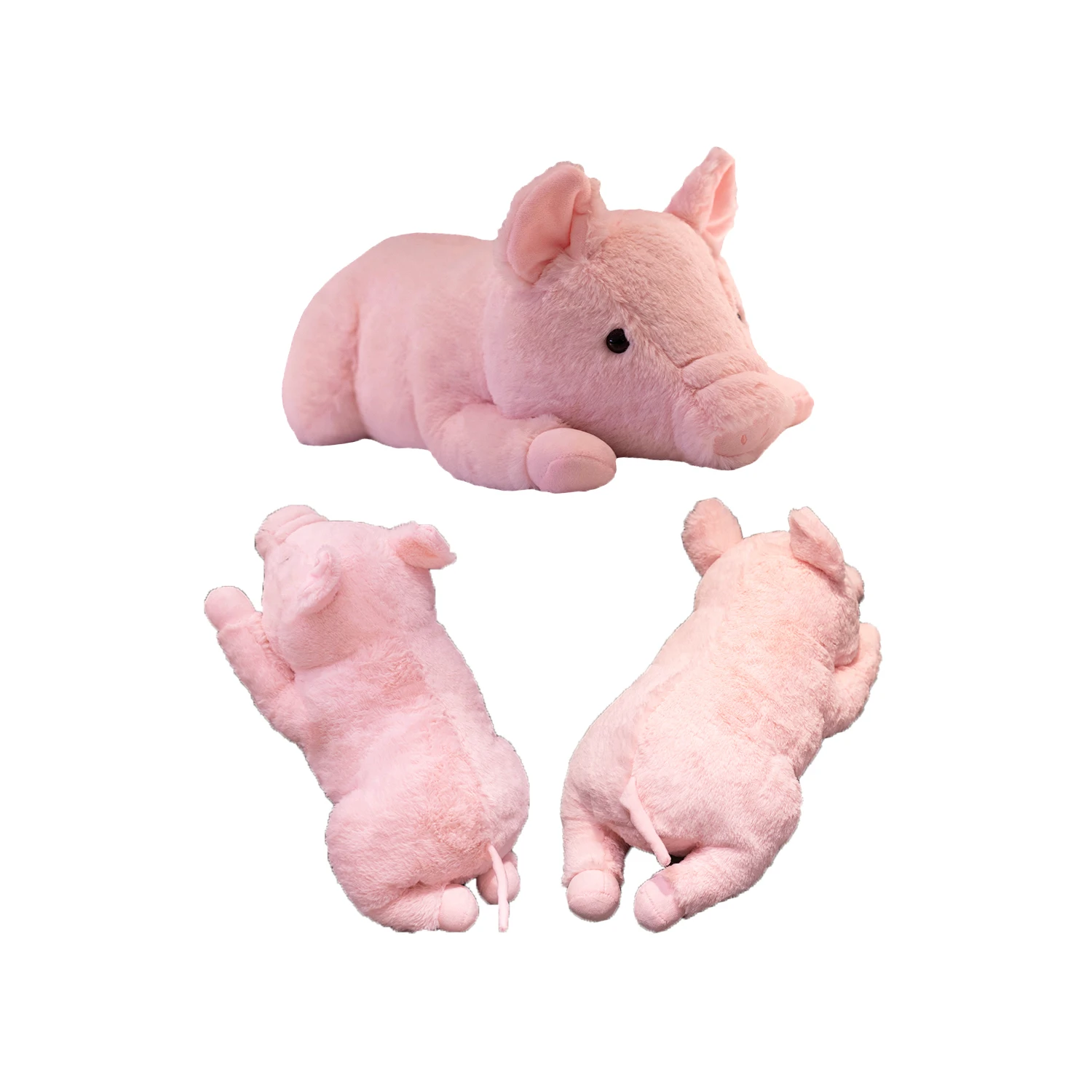 Juguetes de peluche de cerdo Rosa simulado con forma de cerdito de dibujos animados, muñecas suaves y esponjosas, almohada de tiro rellena, bonitos regalos de apaciguamiento para niños y niñas