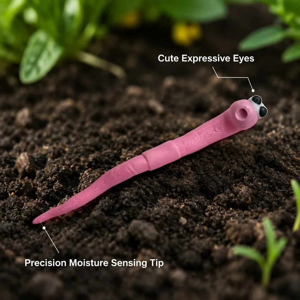 Fun Earthworm Humidity Detecto - Gardening Tools Cute ulasan dan harga