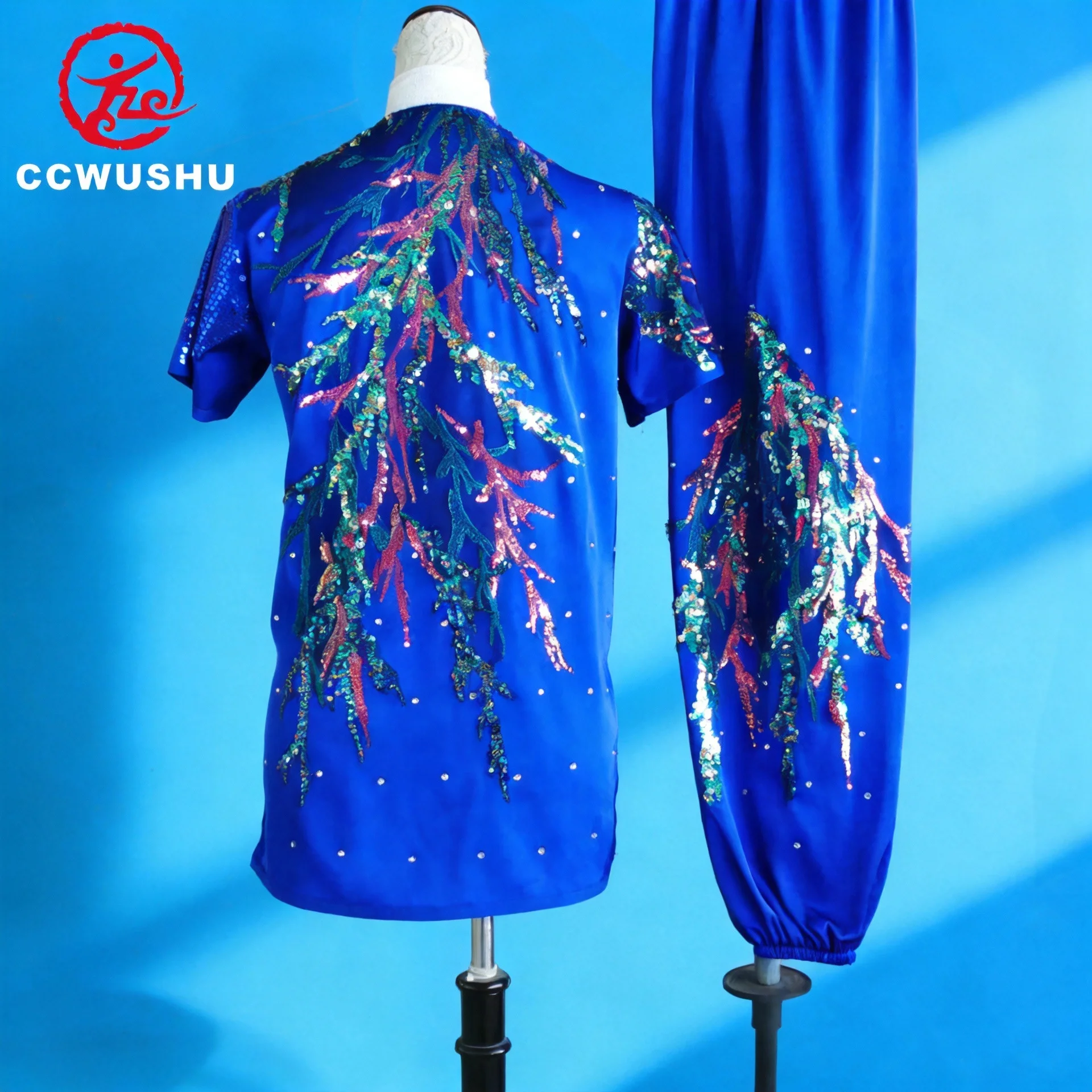 Chinesische Kung-Fu-Kostüme, Wushu-Kleidung, Changquan-Uniform, Kampfkunst-Wettkampfkleidung, bestickte Kungfu-Taolu-Kleidung, CCWUSHU – Detail 20