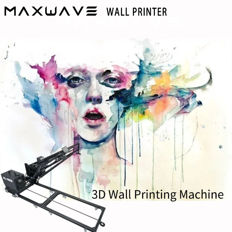 Portable 3D Wall & Floor Printing System with UV Ink Technology for Durable Scratch Resistant Prints on Multiple Flat Materials