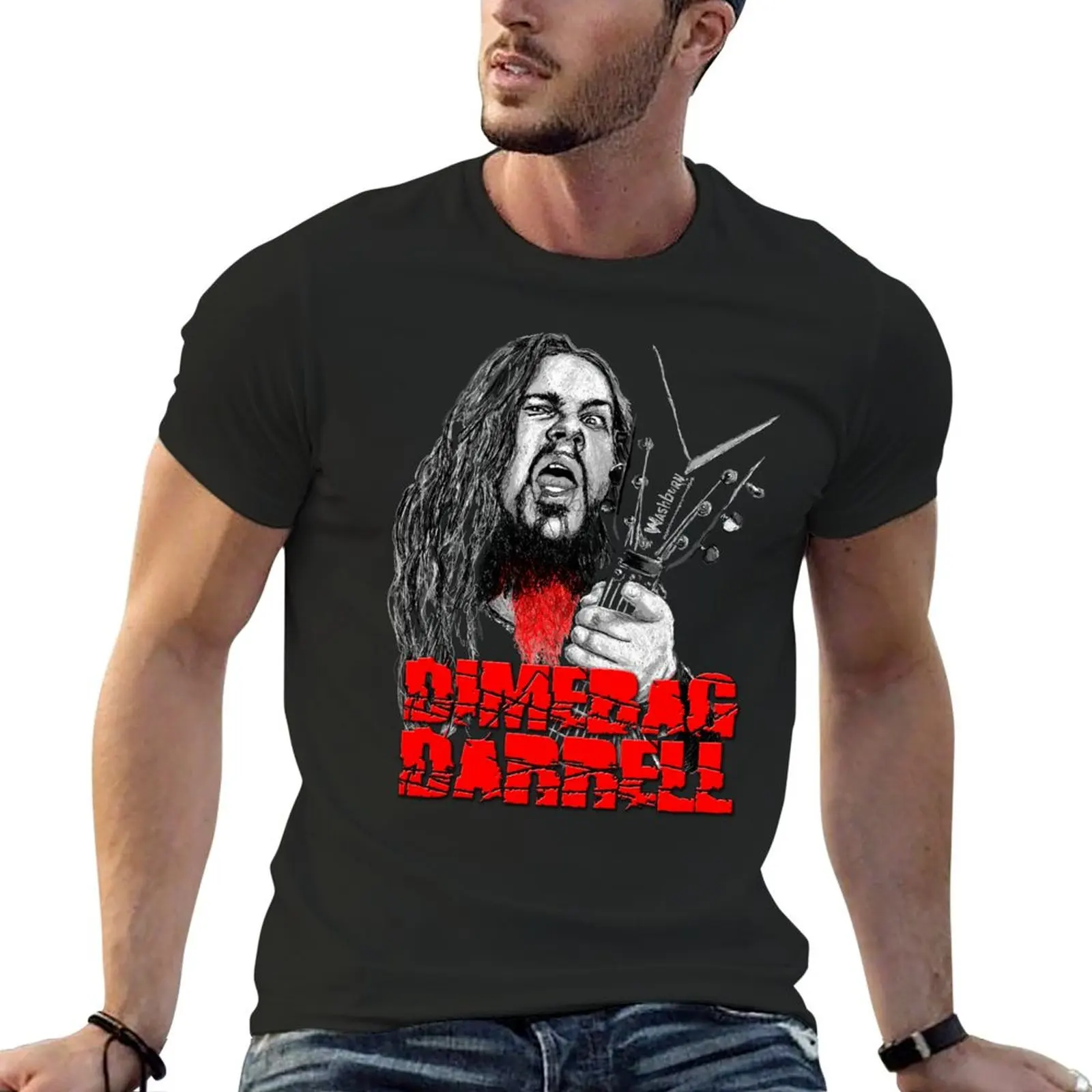 

Dimebag Darrell Icon T-Shirt heavyweights vintage graphic tee Short sleeve tee mens graphic t-shirts big and tall