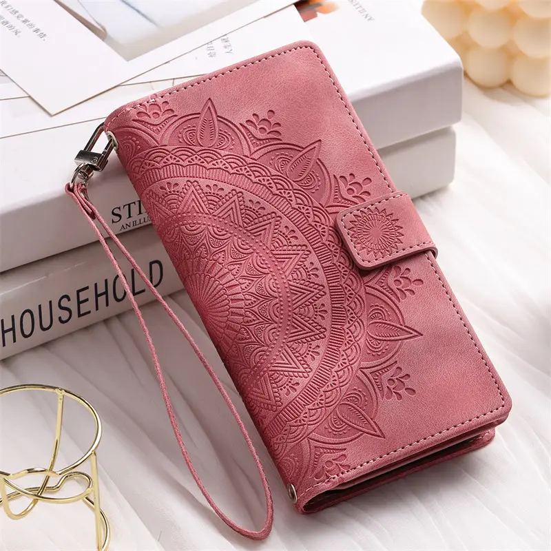 Totems Zipper Card Case for Xiaomi Poco X6 F6 M6 F5 X5 X4 X3 NFC F3 F4 Pro C65 C55 Luxury Magnetic Leather Wallet Protect Cover - Image 17