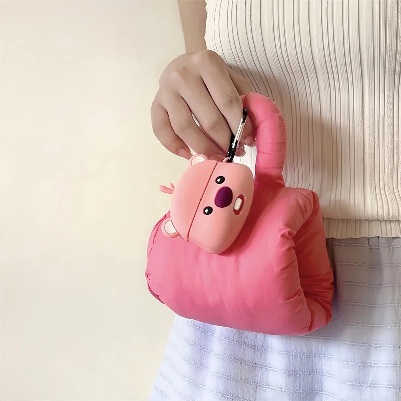 Силиконовые чехлы Loopy для Airpods 1, 2, 3 Pro, чехол для зарядки наушников с героями мультфильмов, защитный чехол для наушников в стиле аниме с крючком