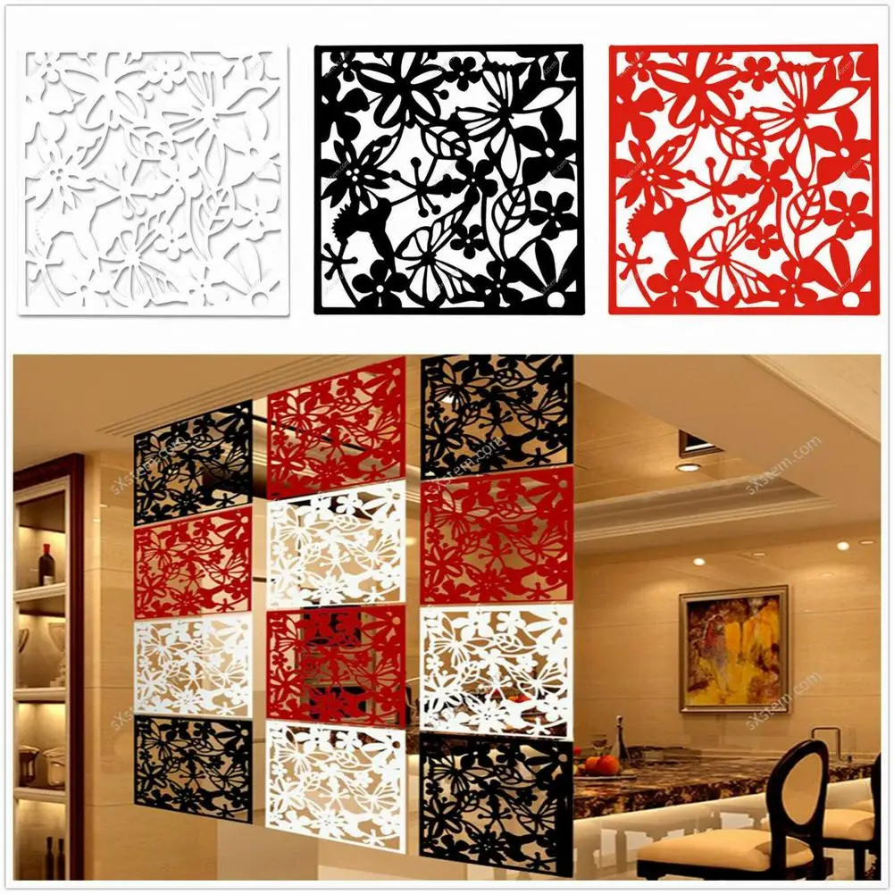 High Quality Hanging Room Divider Hanging Screen Ornament Decor Decorative Room Decoration Waterproof Hollow Design Dining Room