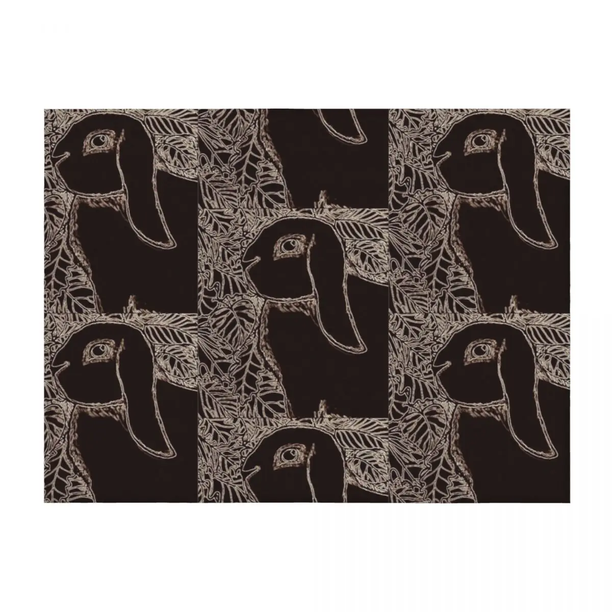 

Black Lop Bunny Throw Blanket Softest Summer Soft Big Luxury Brand Blankets