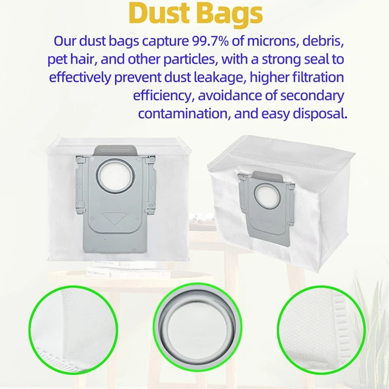 Kit di accessori per parti di ricambio compatibile per Robot aspirapolvere Roborock Q5 Q5 + Q5 Plus, spazzola principale, spazzole laterali