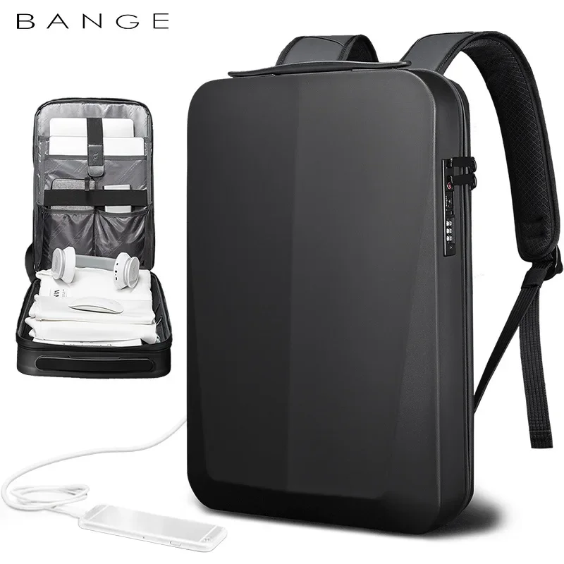 Bange Business Backpack 15.6 Inch Laptop Bagpack Men Elegant Waterproof Men\'s Usb Anti-Theft Computer Bag Big Capacity Bag