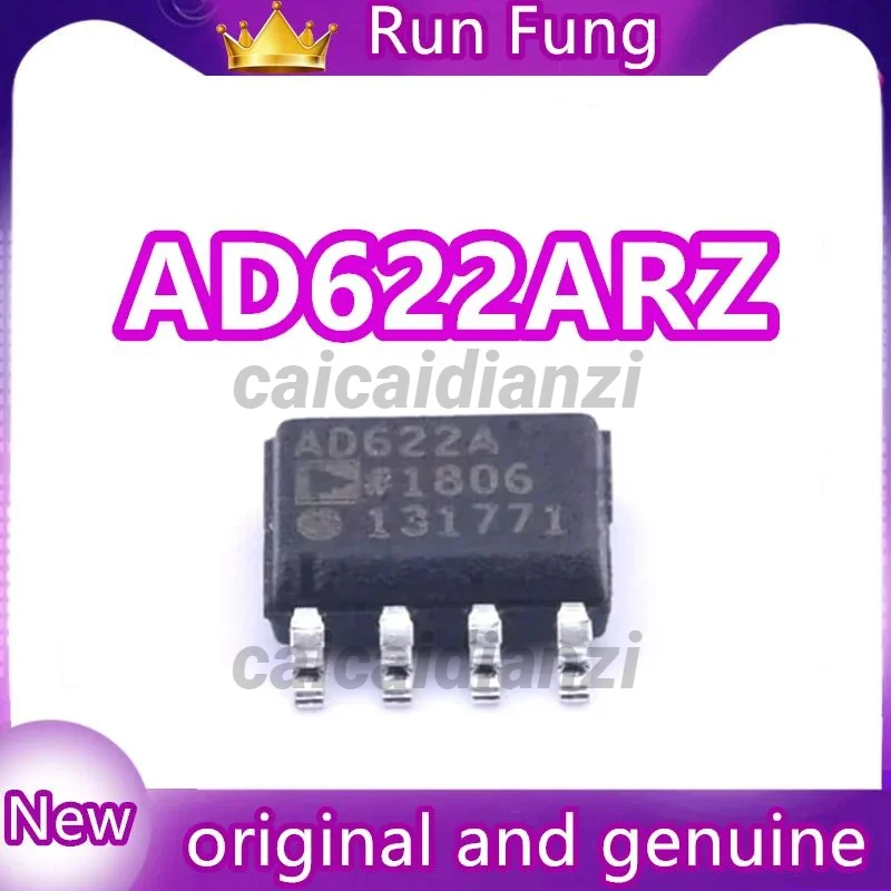 5Pcs/Lot    AD622ARZ AD622  Instrumentation Amplifier 1 Circuit 8-SOIC  New Original