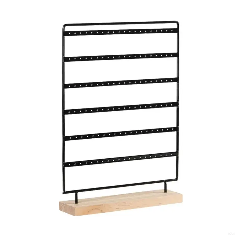 

97QE Earring 6-Tiers Earring Holder Metal 120 Holes Earrings Display Gift