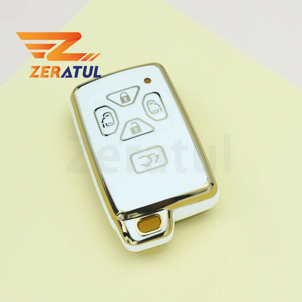 4/5 Buttons TPU Car Key Case Cover Remote Fob Shell Holder for Toyota RAV4 Premio Auris Rukus Vanguard Estima Alphard Vellfire