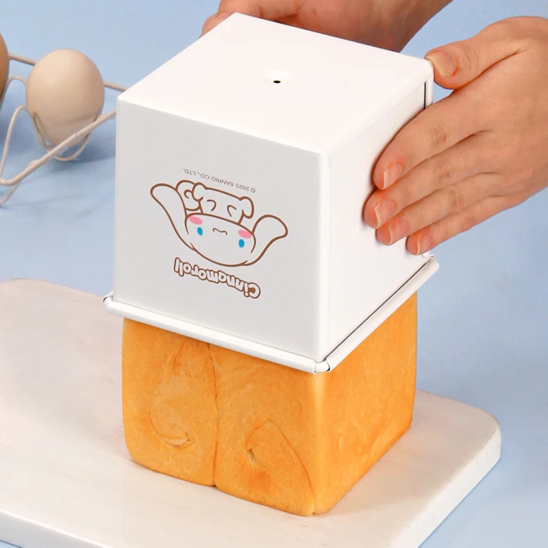 CHEFMADE 250g  Cinnamoroll Square Toast Loaf Tin with Lid, Non-Stick Bread Baking Mould for  Sandwich, Hot Air Oven, Hot Air Fry