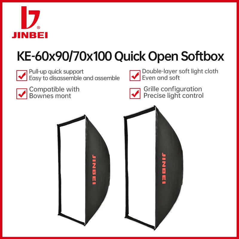 Jinbei KE 60x90cm & 70x100cm Rectangular Softbox Light Diffuser – Real-World Performance Tested by a Professional Photographer