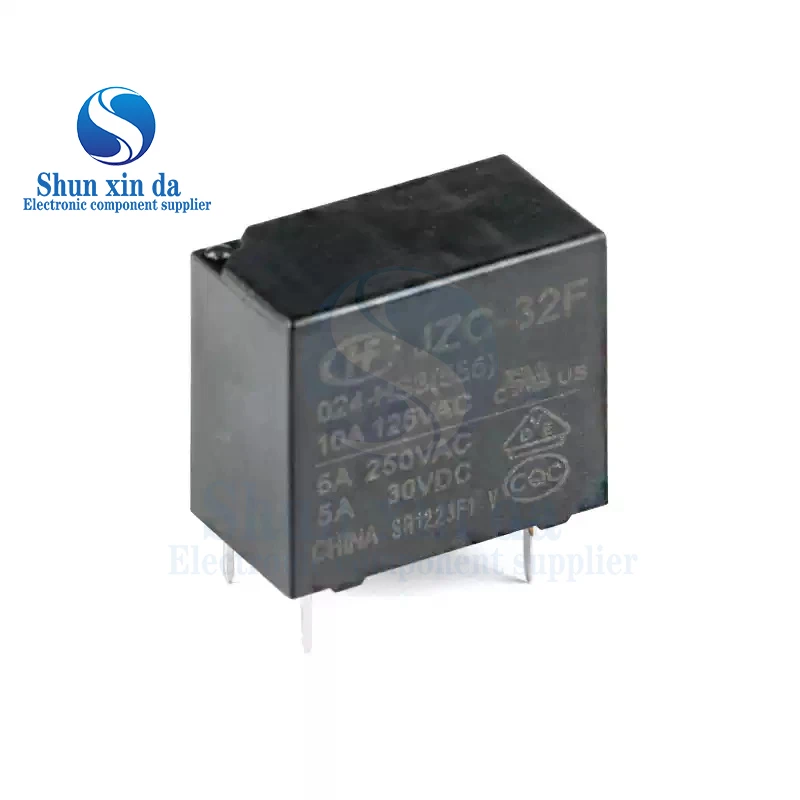 5PCS JZC-32F 5V 12V 24V  JZC-32F-005-HS3 JZC-32F-012-HS3 JZC-32F-024-HS3 10A 125VAC 5A 30VDC 4Pin HF32F Relay