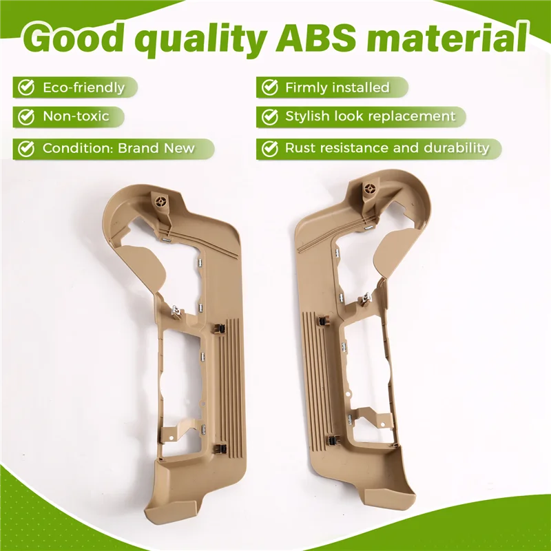 

N26R-1Pair Front Seat Guard Panel BL3Z-1562187-AA BL3Z-1562186-AA For Ford F-150 Lincoln Mark LT 11-14 Seat Outer Frame Trim