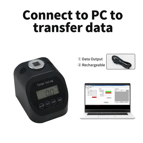 Shahe schroevendraaier kalibratie tester met oplaadbare en gegevensuitvoerfunctie
