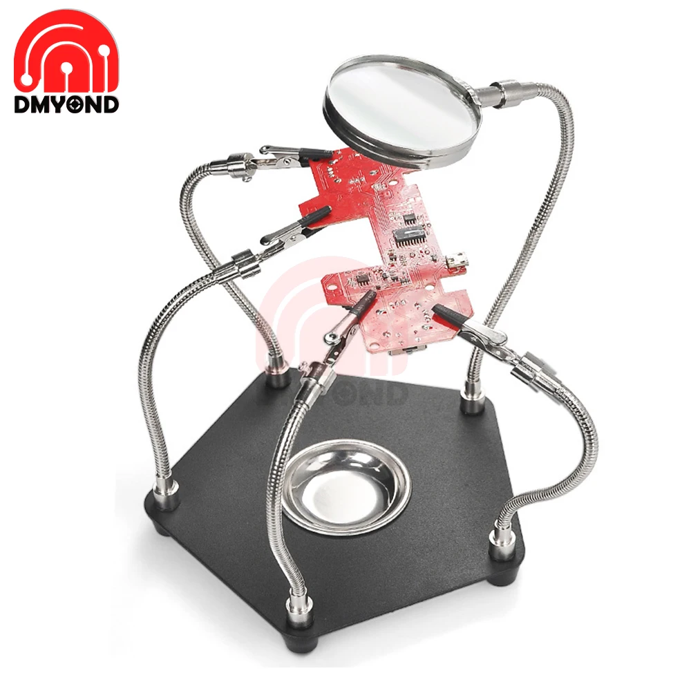 Lasvergrootglas Hulpclip Vergrootglas Soldeersoldeersoldeerbout Standhouder Station Rework Reparation Tool Voor Lasreparatie