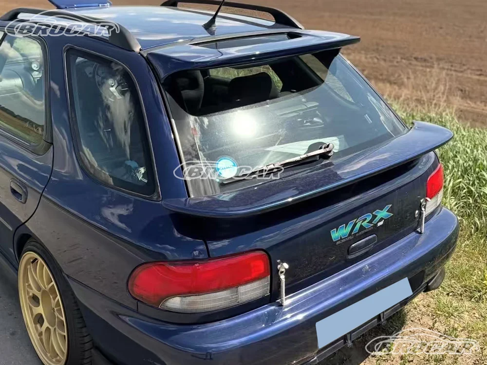 For 1993--2003 Subaru IMPREZA GC8 GF8 WRX Sti Factory Style High Quality 100% Carbon Fiber Roof Spoiler Trunk Boot Wing Spoiler