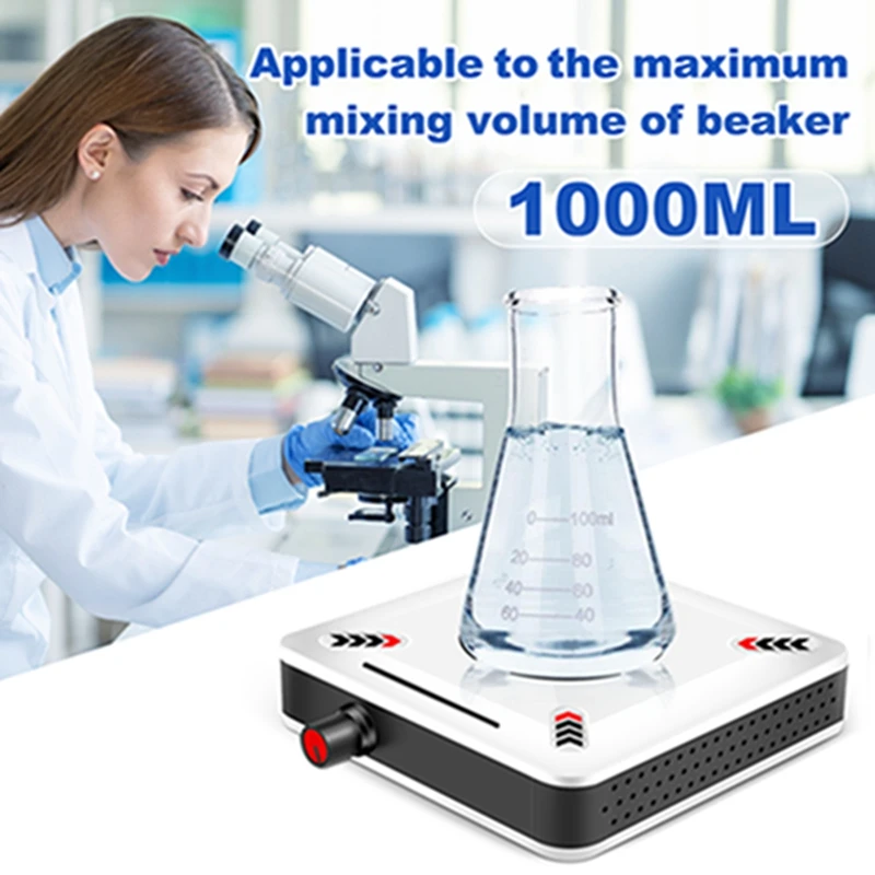 Magnetic Stirrer 6.5Inch Stir Plate 2500RPM Speed Stirrer Machine With Stir Bars For Laboratory Liquid Stirring